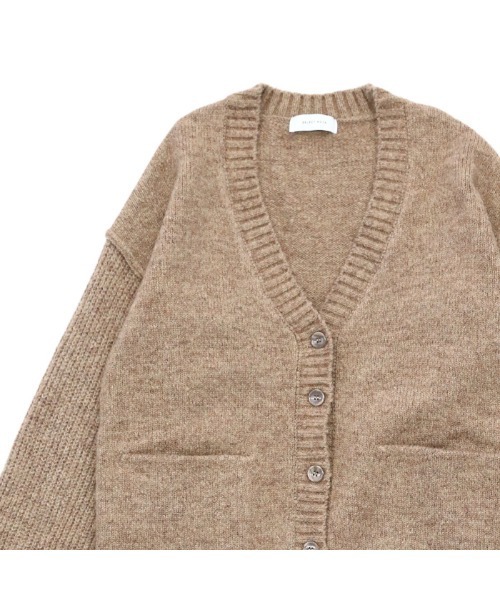 【新品未使用タグ付き】モカ　カーディガン select MOCA（セレクトモカ） ニットカーディガン FREE ワイン