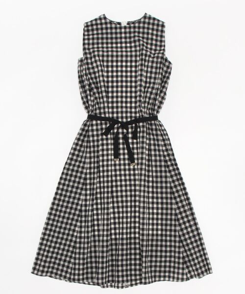 【ブルーレーベル】ノースリーブワンピース 38 BURBERRY BLUE LABEL 「BURBERRY LABEL」 チェック柄