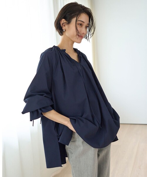 「UNFILO」 長袖ブラウス MEDIUM ホワイト レディース_画像9