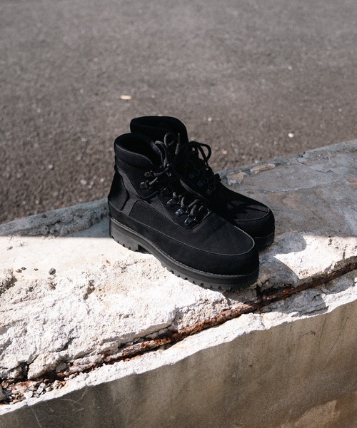 Vibramソール ブラックハイカットブーツ cii ブーツ Vibram sole boots / ビブラムソールブーツ メンズ