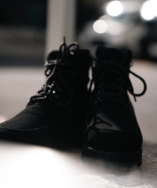 Vibramソール ブラックハイカットブーツ cii ブーツ Vibram sole boots / ビブラムソールブーツ メンズ