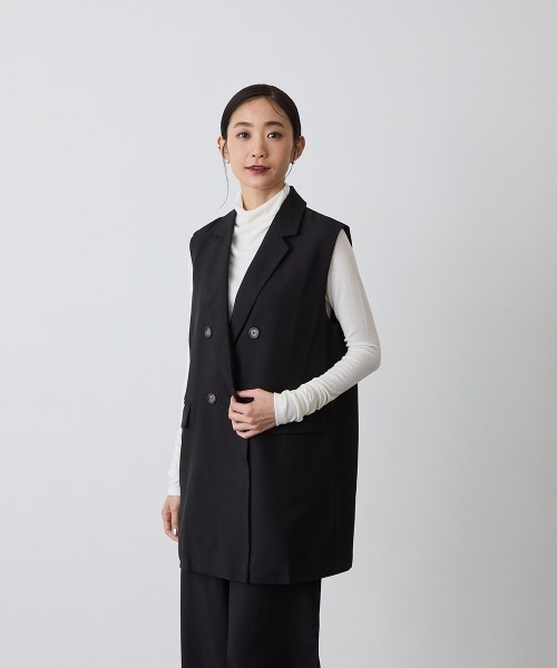 美品 riziere 5点セット セットアップ ジャケット ベスト パンツ riziere セットアップ MOM：ダブルボタンテーラードベスト