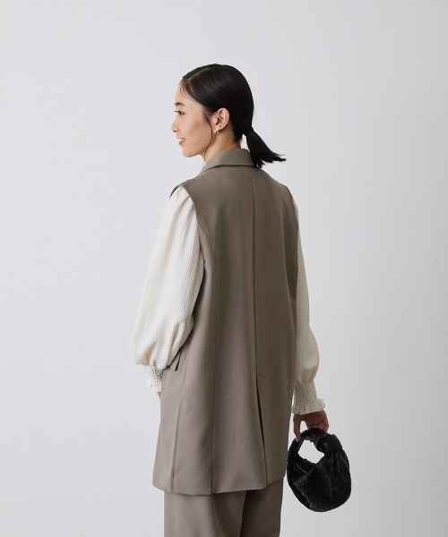 riziere セットアップ MOM：ダブルボタンテーラードベスト