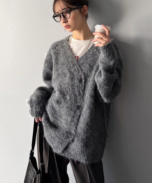 Classical Origin カーディガン 「アートな1着。」ミックスシャギー