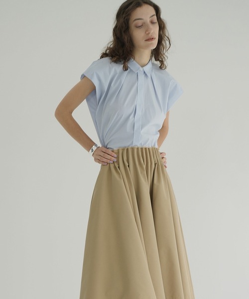 CLANE（クラネ） ブラウス シャツ NUANCE SHOULDER OVER SHIRTS