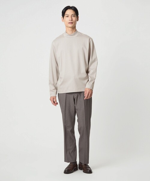 新品未使用 CPGブラックモックネック長袖 Lサイズ green label relaxing（グリーンレーベルリラクシング） tシャツ L/A