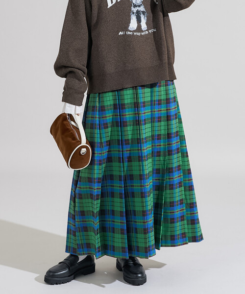 FREAK'S STORE スカート チェック プリーツスカート : ZOZOTOWN Yahoo