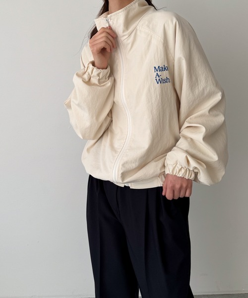 「CANAL JEAN」 「el mar」ナイロンブルゾン ONE SIZE ナチュラル レディース_画像3