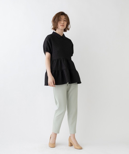 「Sono」 半袖ブラウス 1 ブラック レディース_画像10