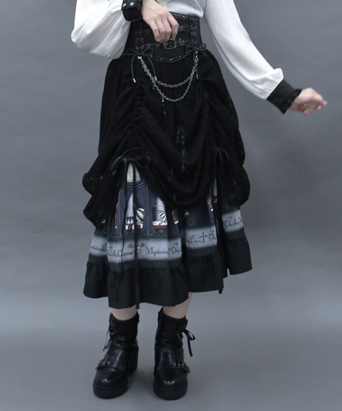 nodress スカート N.O.R.C スカート タックフレアスカート「NYLON WEATHER」 : ZOZOTOWN