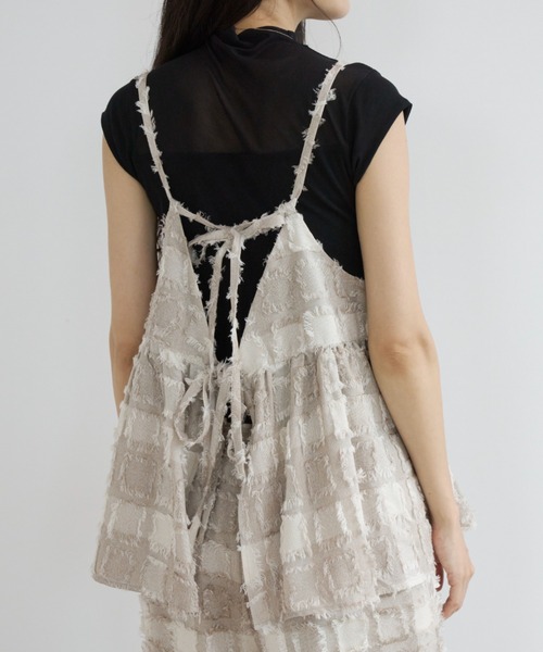 「Libra Cue」 キャミソール FREE アイボリー レディース_画像3