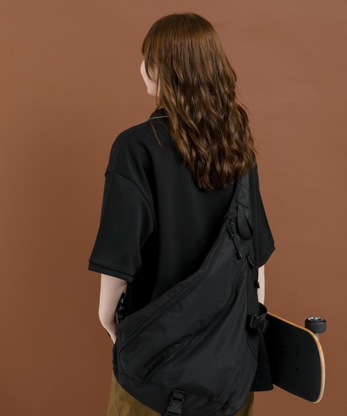 「MUHET」 半袖ポロシャツ MEDIUM ブラック レディース_画像6