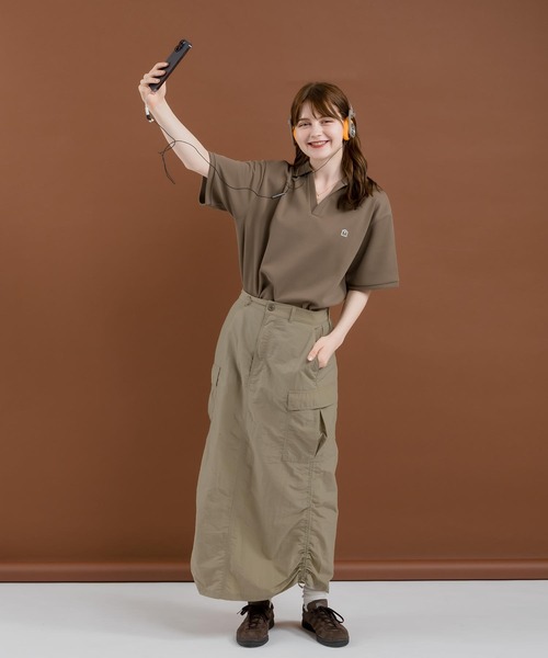 「MUHET」 半袖ポロシャツ MEDIUM ブラック レディース_画像9
