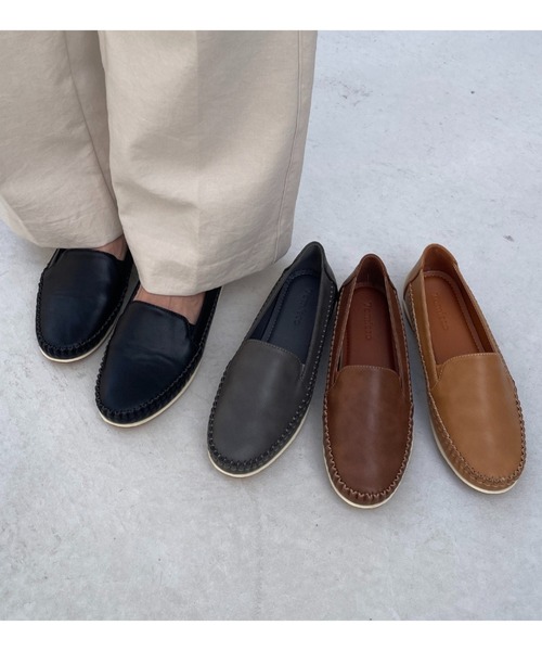 Tomieco（トミエコ） スリッポン モカシン かがりステッチ スリッポン