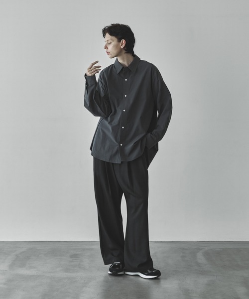 「remer」 長袖シャツ SMALL ライトグレー メンズ_画像4