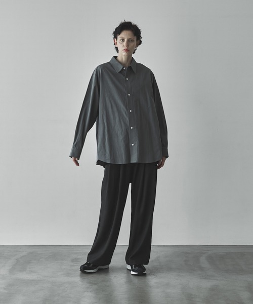 「remer」 長袖シャツ SMALL ライトグレー メンズ_画像9