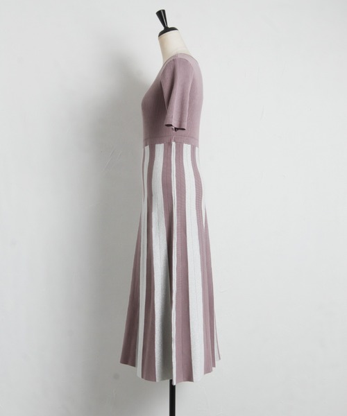 「tocco closet」 ニットワンピース M ラベンダー レディース_画像4