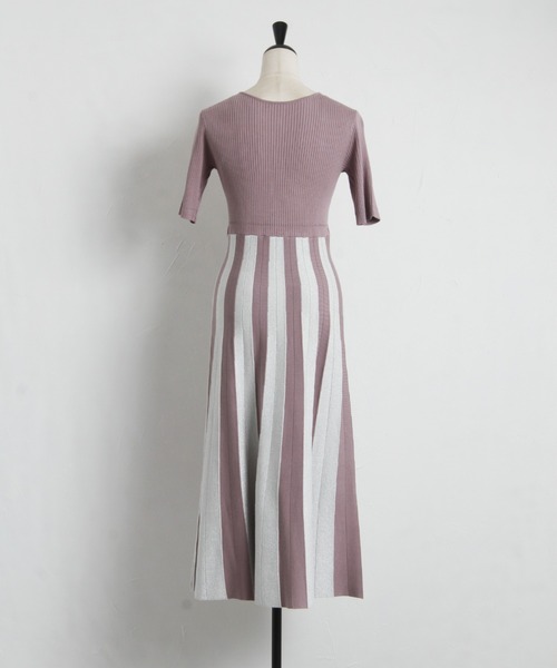 「tocco closet」 ニットワンピース M ラベンダー レディース_画像5