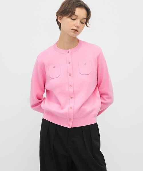 CABaN（キャバン） ニットカーディガン X-SMALL グリーン レディース