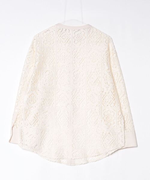 「JUNOAH」 長袖ブラウス M ベージュ レディース_画像2