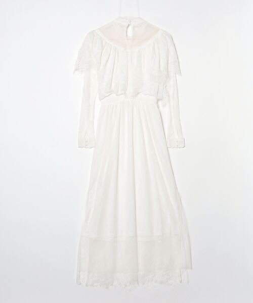「LA BELLE ETUDE」 長袖ワンピース FREE ホワイト レディース_画像2