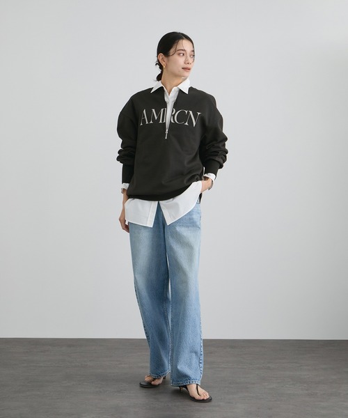 AMERICANA（アメリカーナ） トレーナー スウェット for SALON」ロゴ