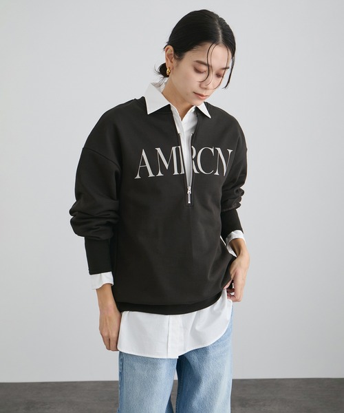 AMERICANA（アメリカーナ） トレーナー スウェット for SALON」ロゴ