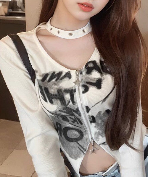 「.KOM」 長袖カットソー FREE ブラック レディース_画像2