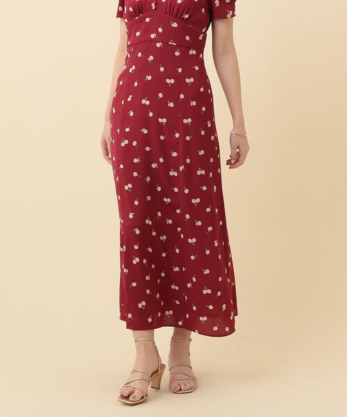 「DEICY」 半袖ワンピース 1 レッド レディース_画像2