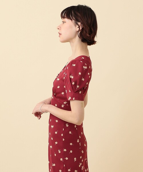 「DEICY」 半袖ワンピース 1 レッド レディース_画像7