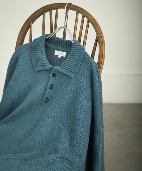 「Nilway」 長袖ニット MEDIUM ブラック メンズ_画像6