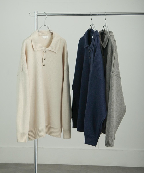 「Nilway」 長袖ニット MEDIUM ブラック メンズ_画像8