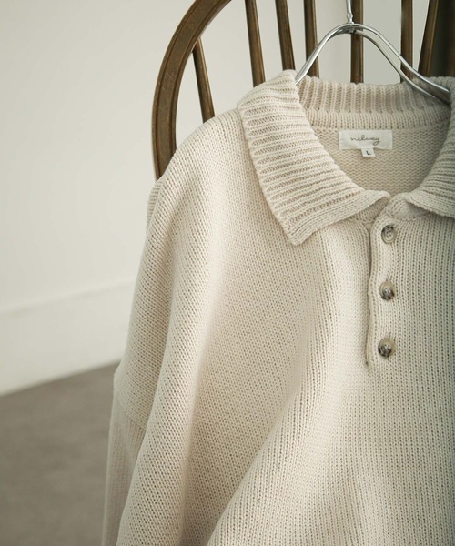 「Nilway」 長袖ニット MEDIUM ブラック メンズ_画像9