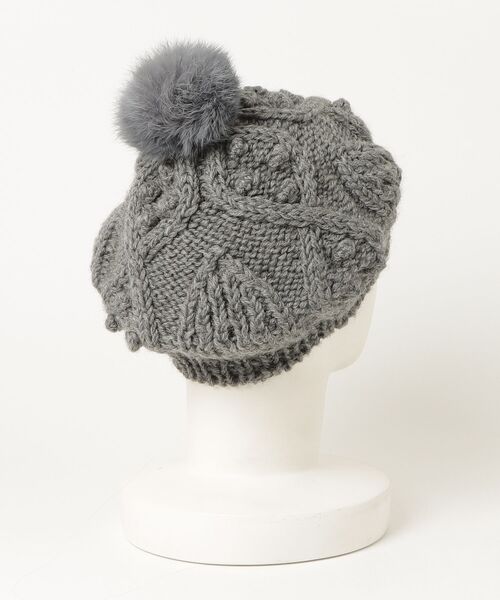 「OVERRIDE」 ベレー帽 - グレー レディース_画像2