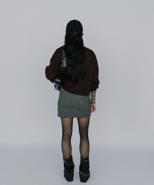 「duei」 スウェットカットソー FREE ネイビー レディース_画像7