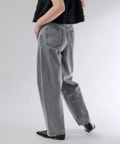 「Shelly island」 デニムパンツ M グレー レディース_画像8