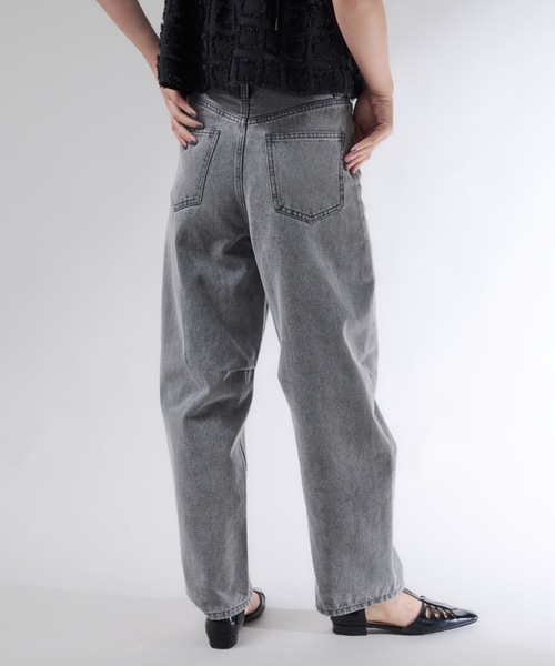 「Shelly island」 デニムパンツ M グレー レディース_画像9