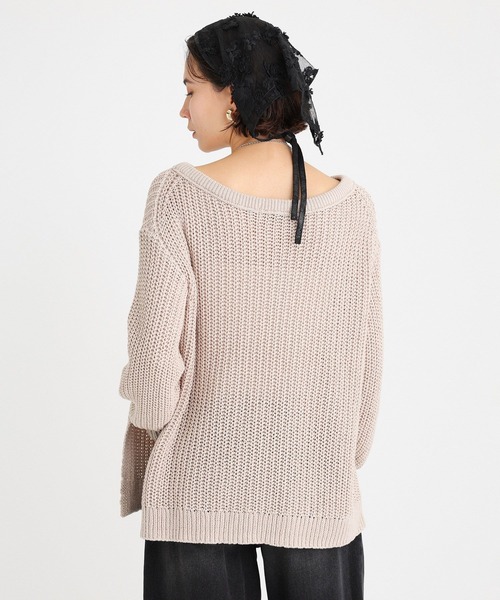 「BABYLONE」 長袖ニット フリー ブルー レディース_画像3