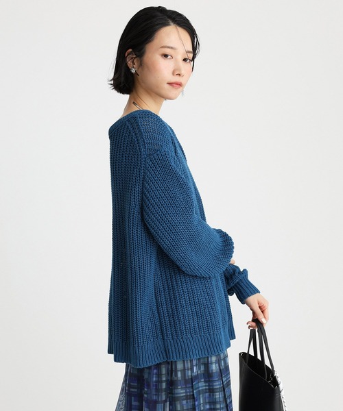「BABYLONE」 長袖ニット フリー ブルー レディース_画像8
