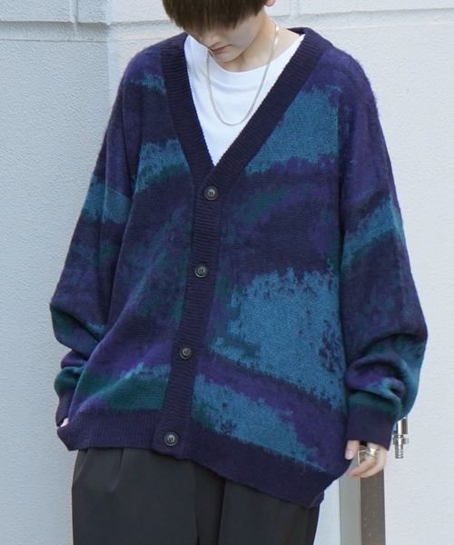 「Confirm」 ニットカーディガン M ブラック メンズ_画像7