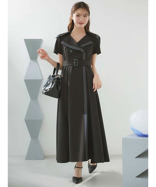 MERCURYDUO（マーキュリーデュオ） ワンピース バイカラーハーフ