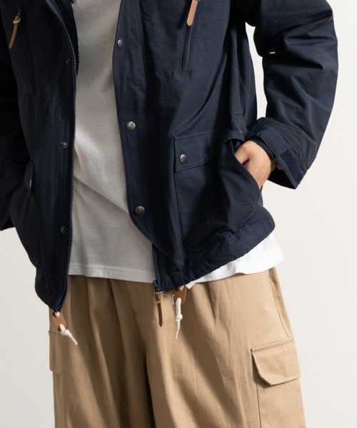 「NYLAUS」 マウンテンパーカー L ベージュ メンズ_画像7