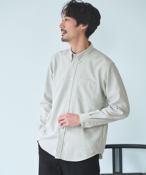 今期購入◎新品未使用♪green label relaxingシャツ☆重ねて冬も green label relaxing（グリーンレーベルリラクシング） シャツ W/R