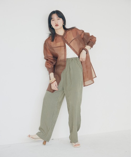 「DOUX ARCHIVES」 長袖ブラウス MEDIUM ピンク レディース_画像2