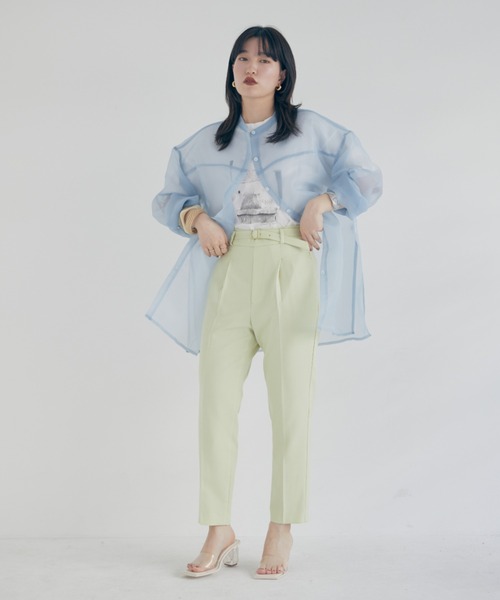 「DOUX ARCHIVES」 長袖ブラウス MEDIUM ピンク レディース_画像4