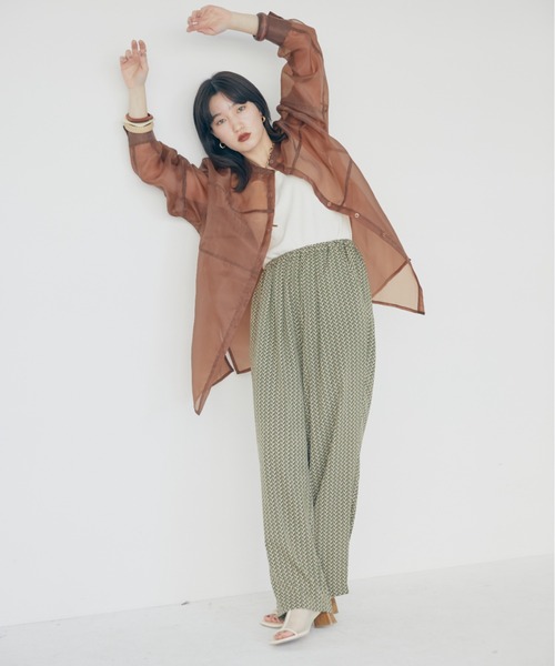 「DOUX ARCHIVES」 長袖ブラウス MEDIUM ピンク レディース_画像5