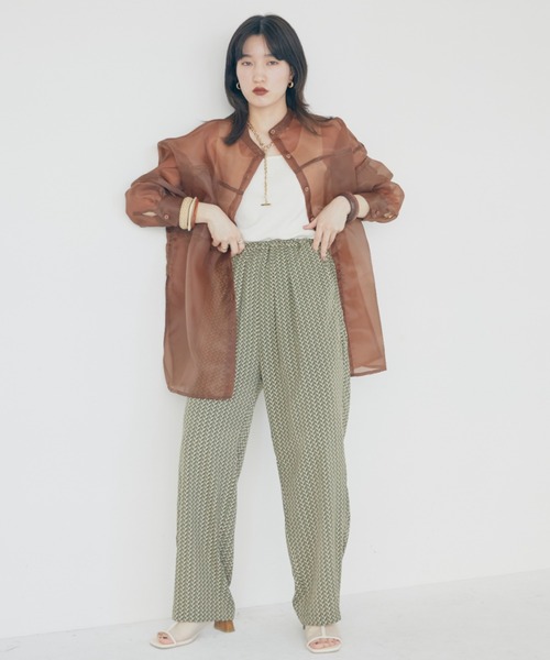 「DOUX ARCHIVES」 長袖ブラウス MEDIUM ピンク レディース_画像9