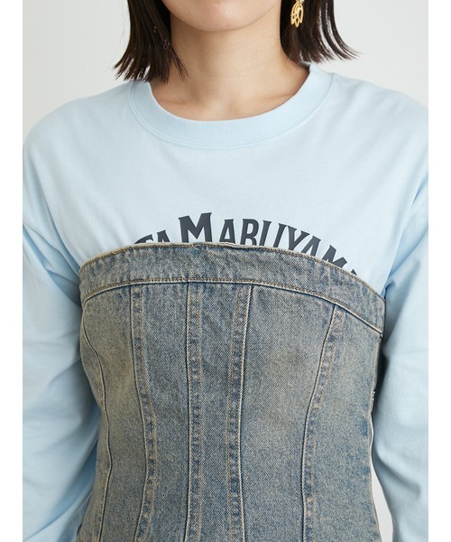 「LILY BROWN」 ノースリーブブラウス「KEITA MARUYAMAコラボ」 ONE SIZE ブルー レディース_画像6