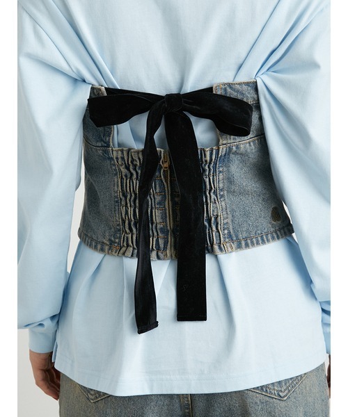 「LILY BROWN」 ノースリーブブラウス「KEITA MARUYAMAコラボ」 ONE SIZE ブルー レディース_画像9