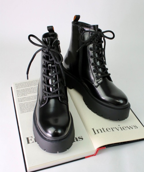 「Scrap Book」 ショートブーツ 37 レッド レディース_画像6